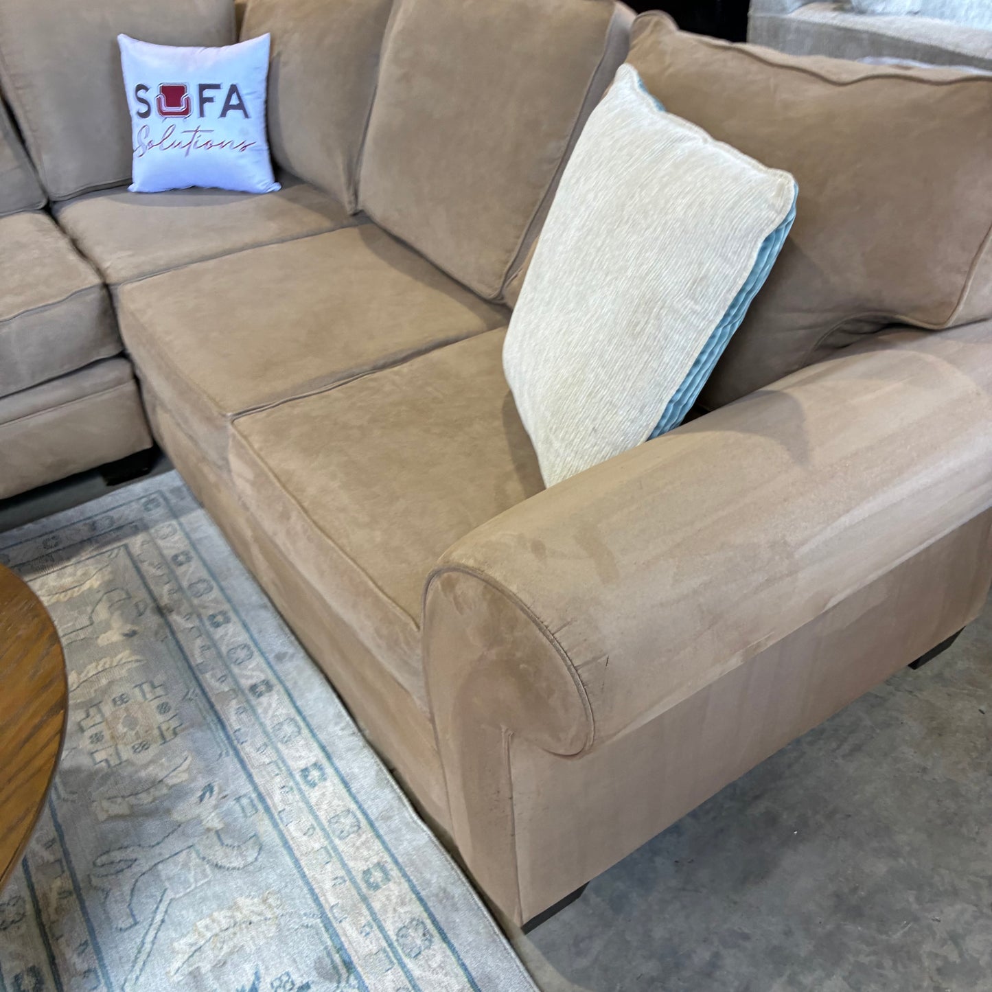 Beige Chaise Sectional