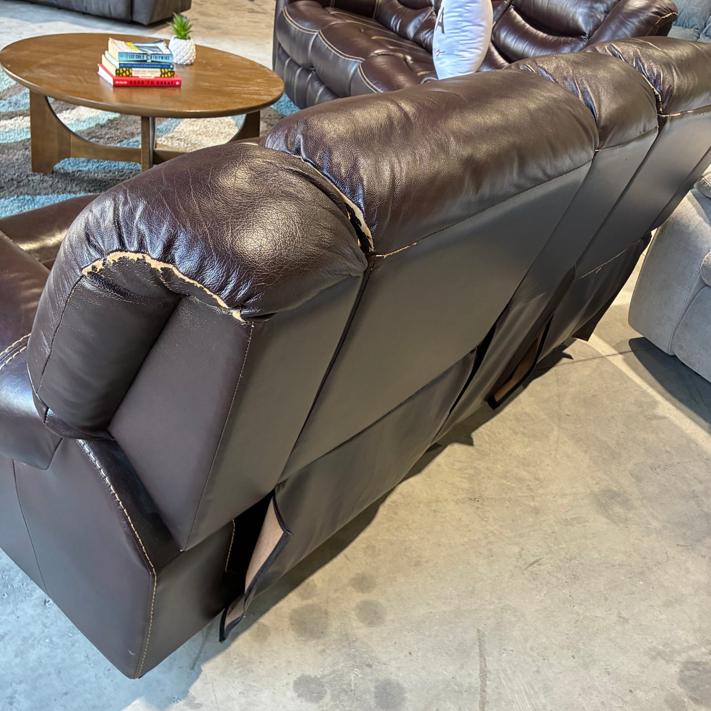 Brown Reclining Sofa Set