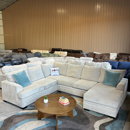 Beige Chaise Sectional