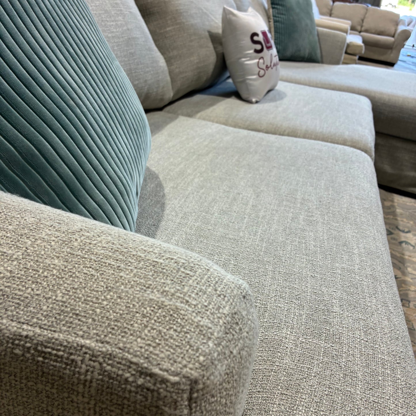 Light Gray Chaise Slipcover Chaise Sectional Sofa