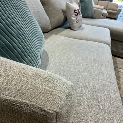Light Gray Chaise Slipcover Chaise Sectional Sofa