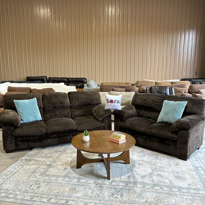 Chocolate Brown Couch Set