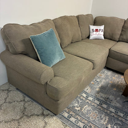 Gray Corner Sectional Sofa - Performance Fabric