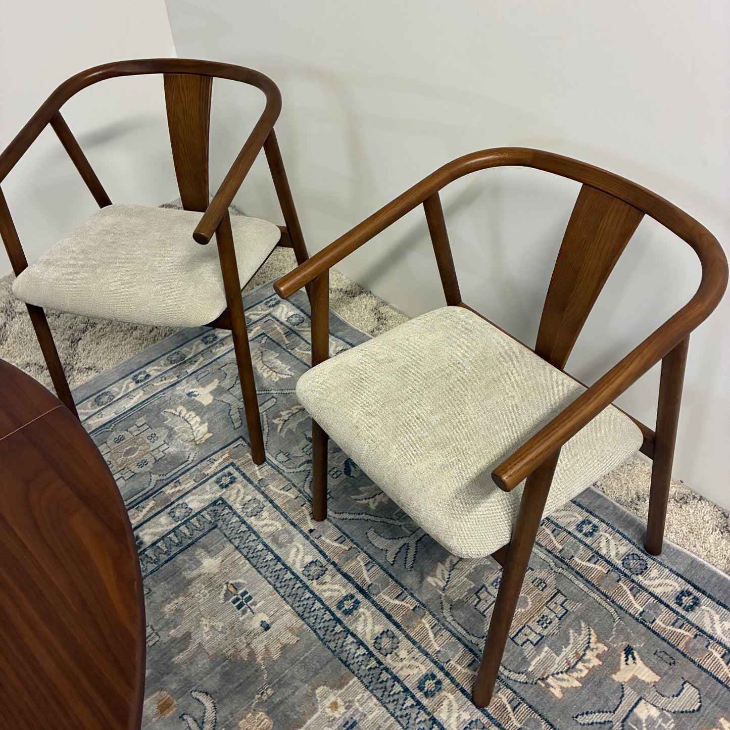 Article Fonra Dining Chairs (2) - Smoked Oak and Santolina Gray