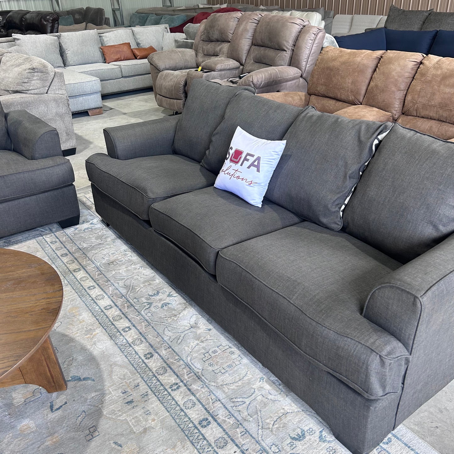 Charcoal Gray Sofa Set