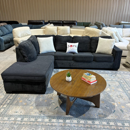 Navy Chaise Sectional