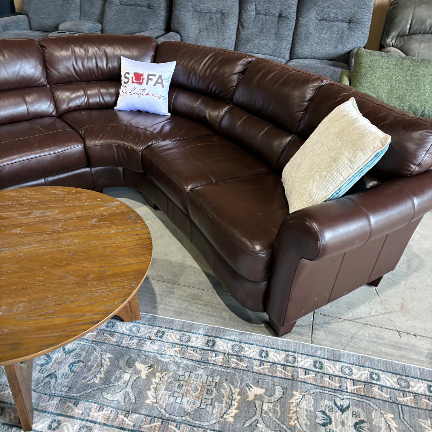 Leather Corner Sectional