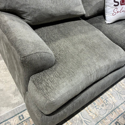Gray Sofa & Ottoman