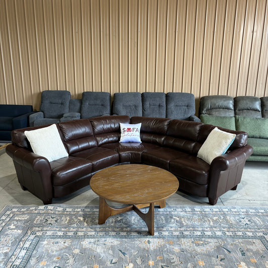 Leather Corner Sectional