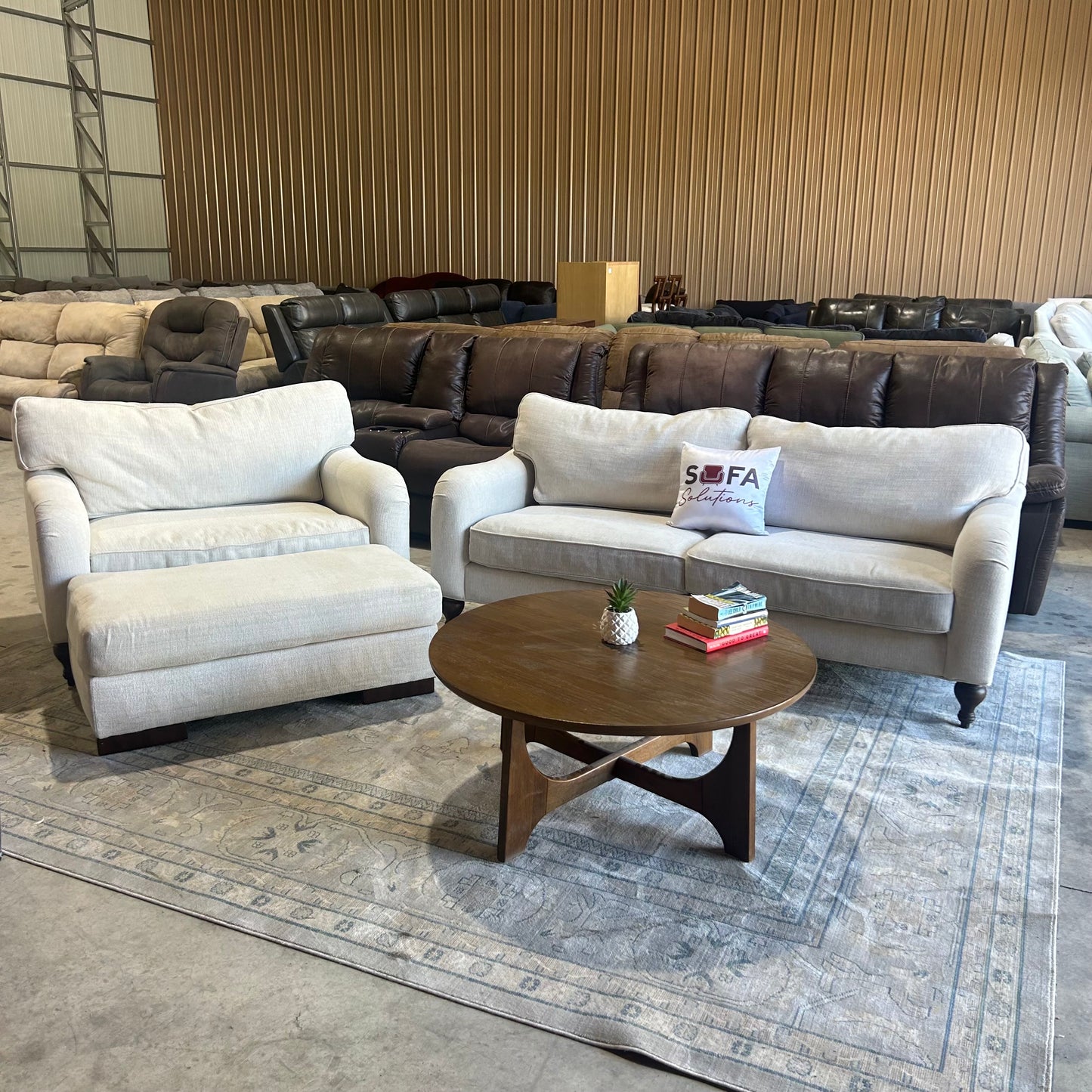 Cream Sofa Set