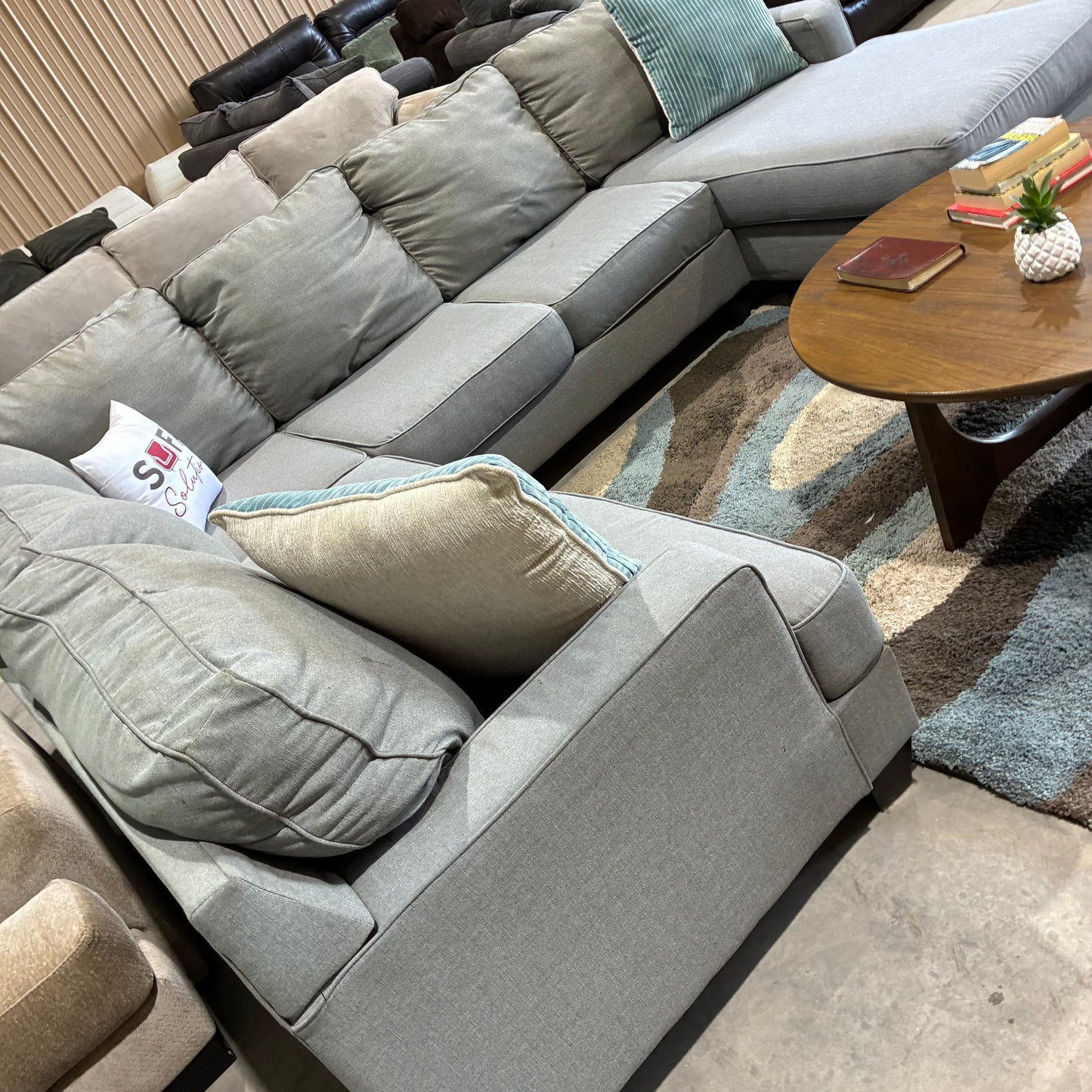 Gray Chaise Sectional
