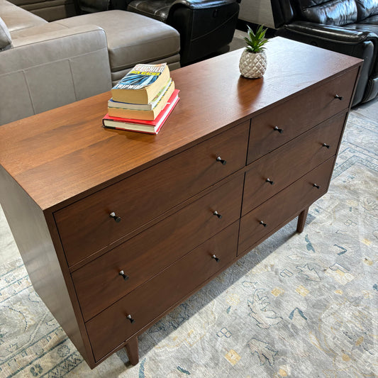 Article Cooper 6-Drawer Double Dresser Walnut