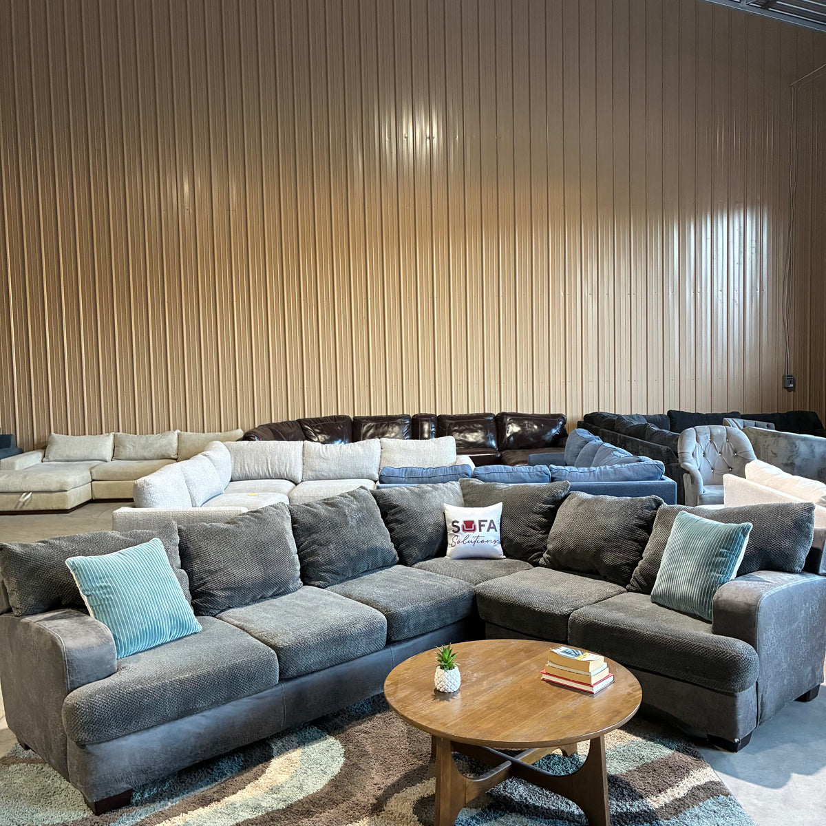 Charcoal Gray Corner Sectional
