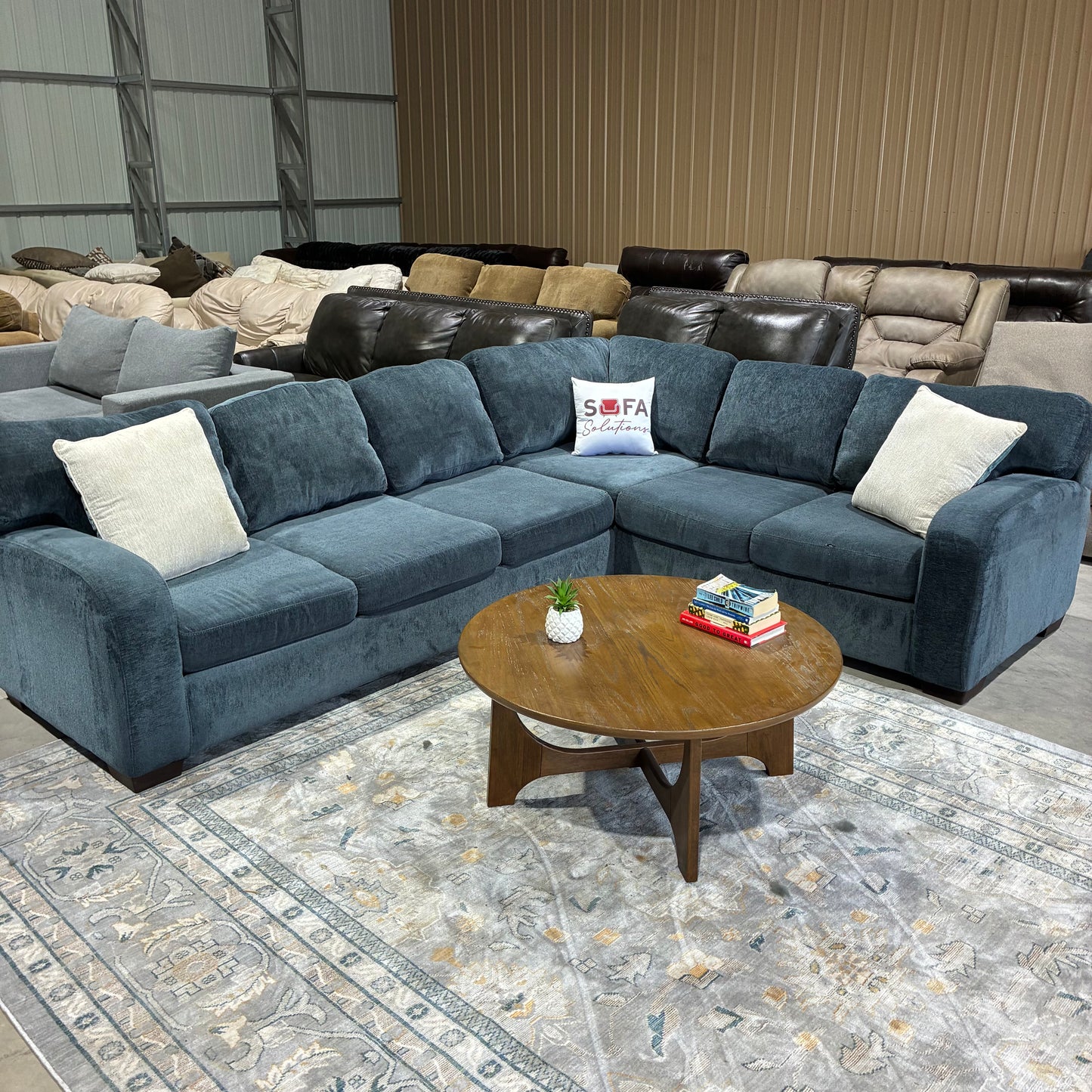 Navy Corner Sectional