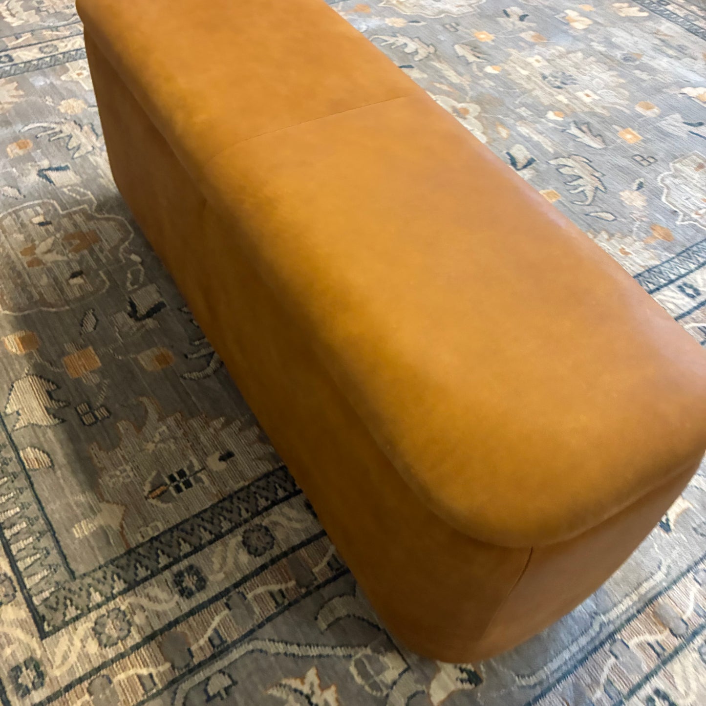 Article Maribo 48” Storage Ottoman Rawhide Tan