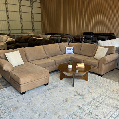 Beige Chaise Sectional