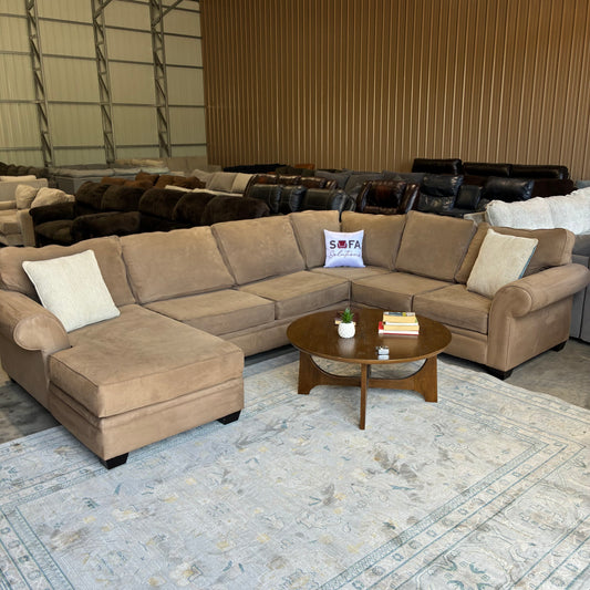 Beige Chaise Sectional