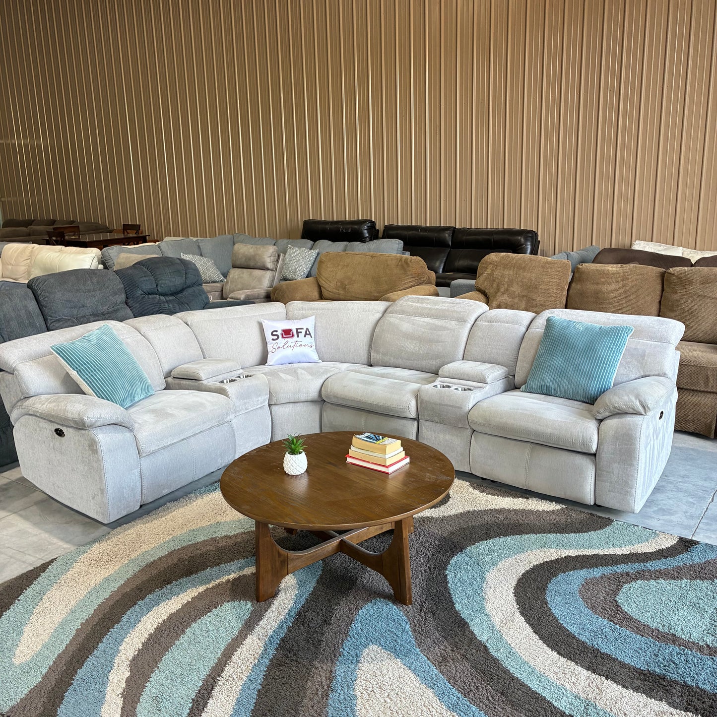 Electric Reclining Modular Sectional Sofa