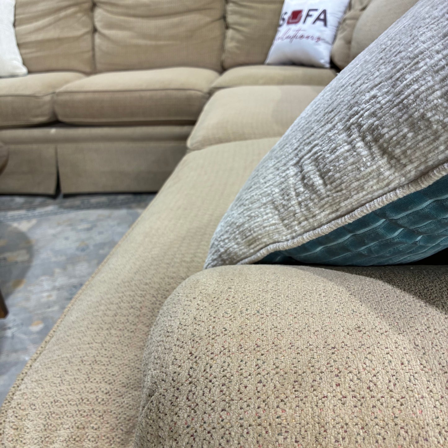 Beige Thomasville Corner Sectional