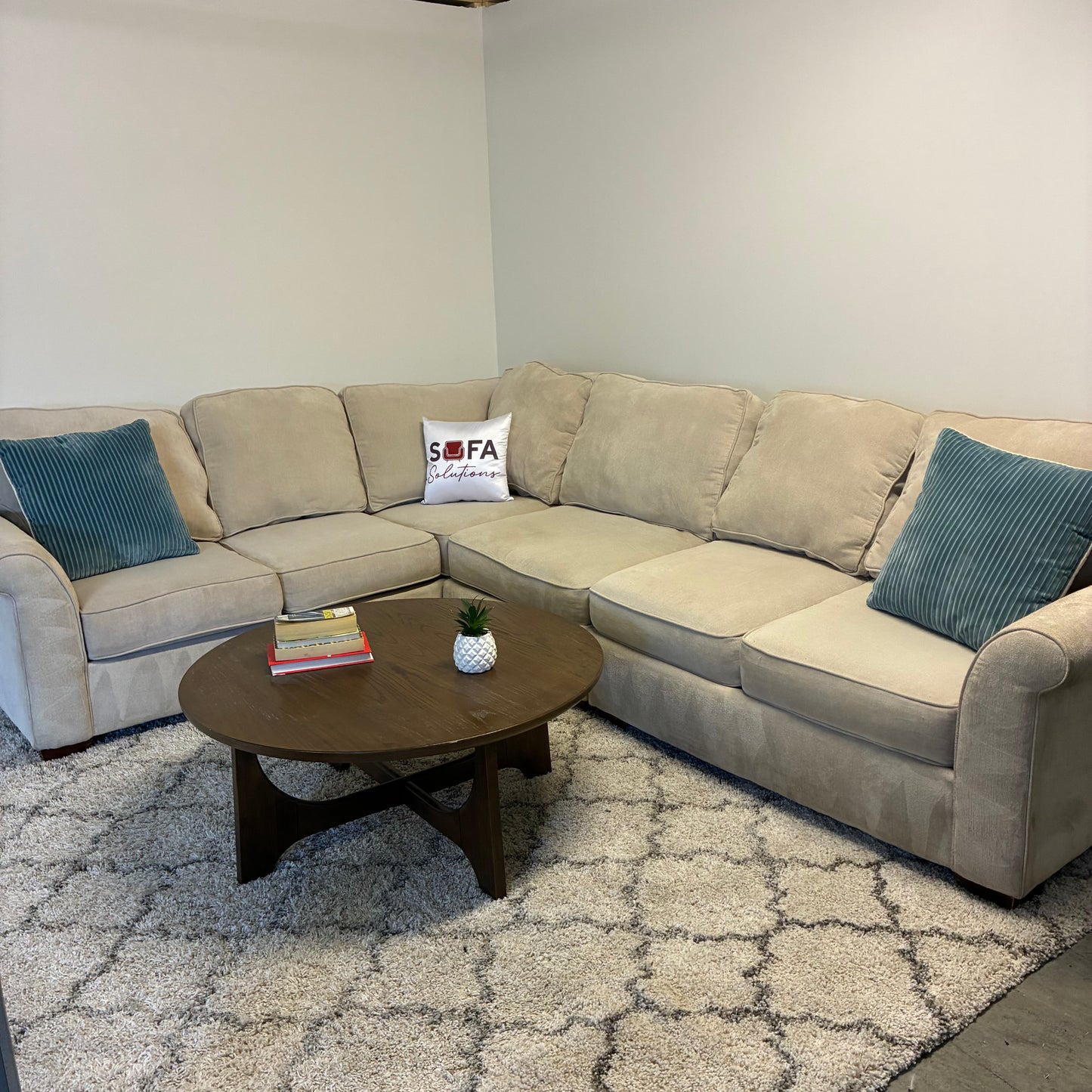 Cream Corner Sectional from Haverty’s