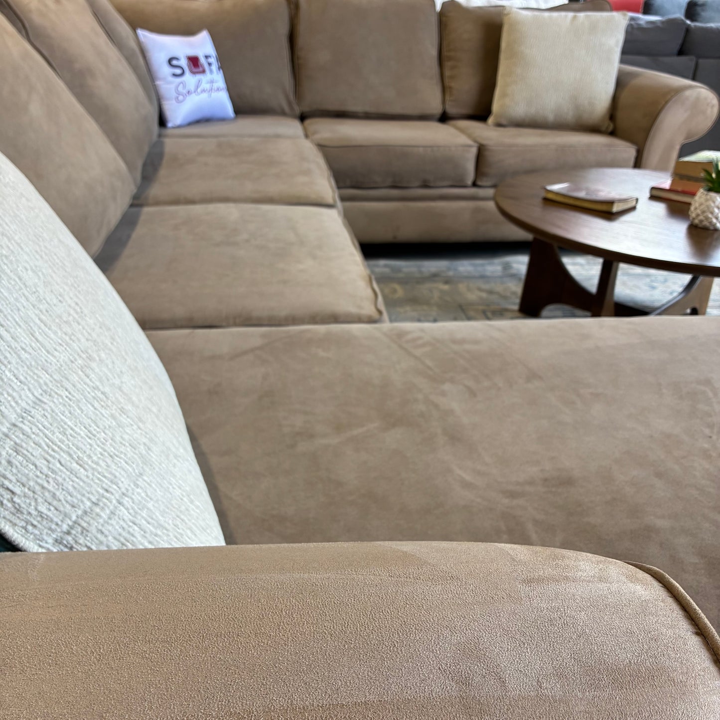 Beige Chaise Sectional