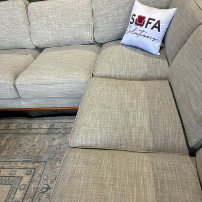Article Timber 93” Corner Sectional Rain Cloud