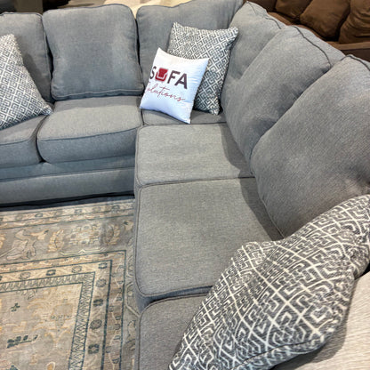 Steel Gray Corner Sectional