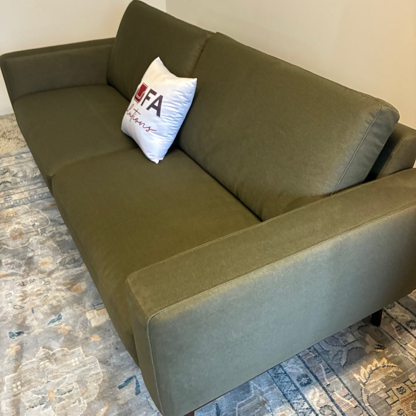 Article Rhett 84” Sofa Felted Green