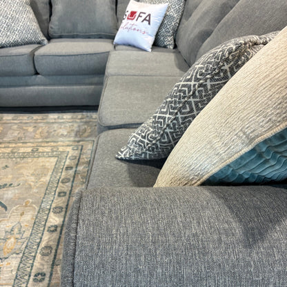 Steel Gray Corner Sectional