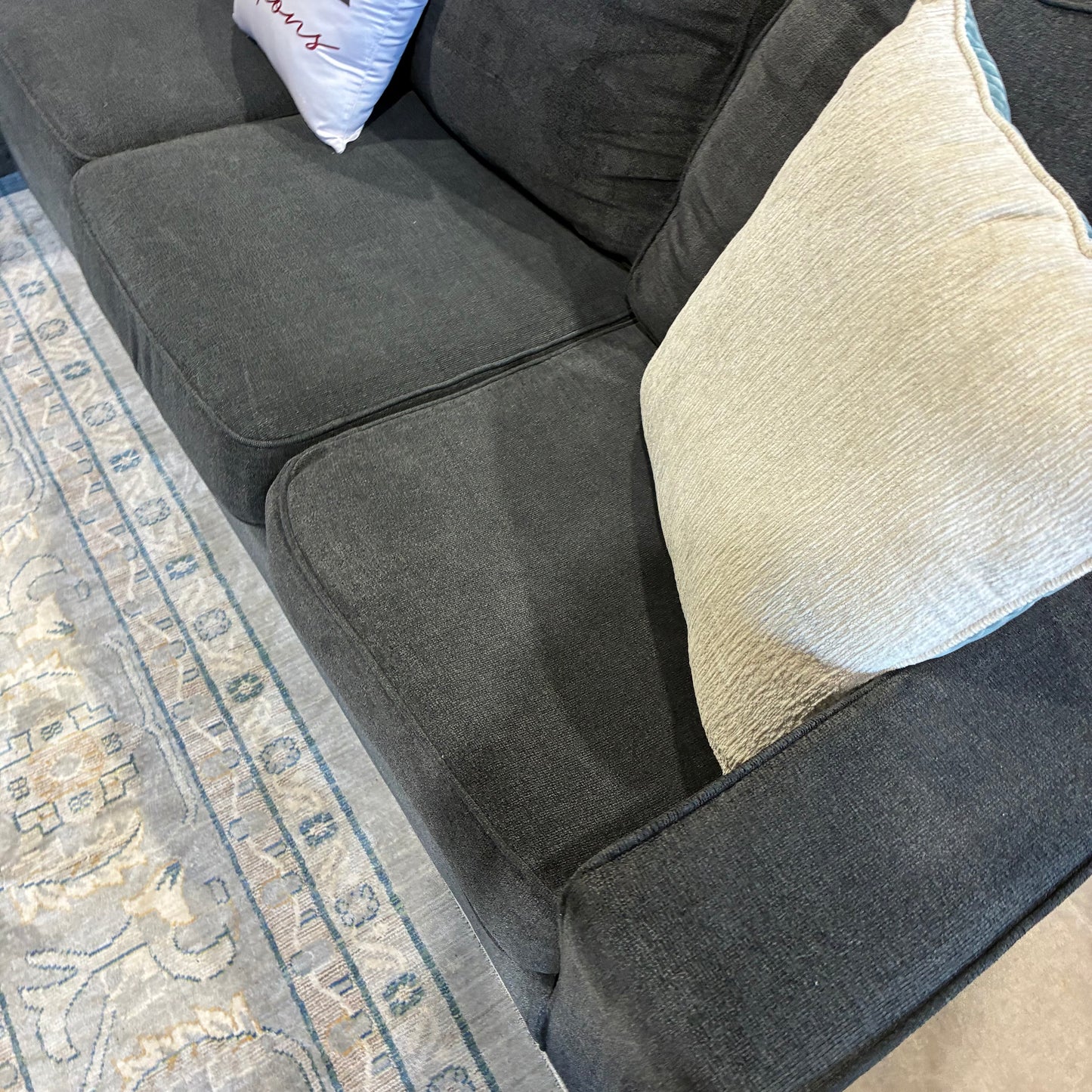 Navy Chaise Sectional