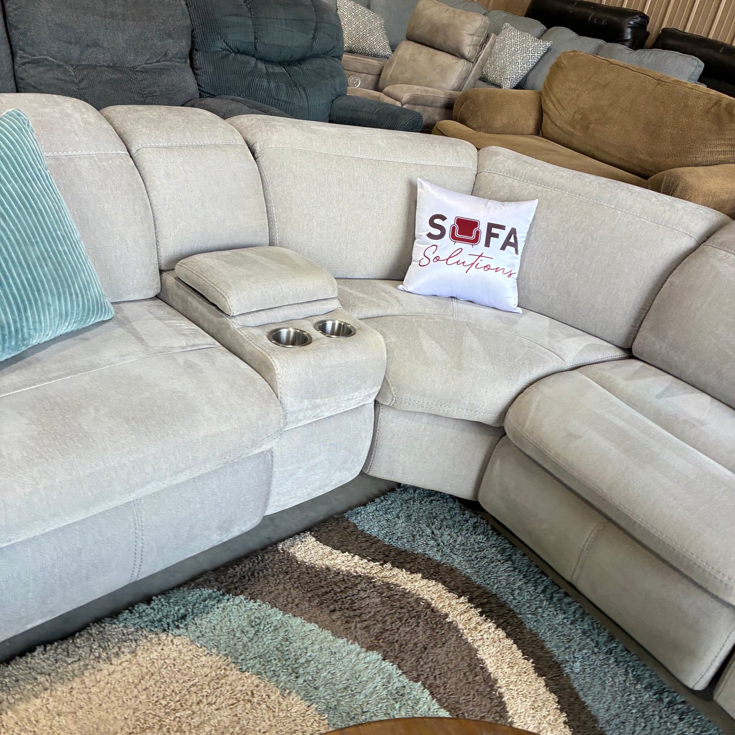 Electric Reclining Modular Sectional Sofa