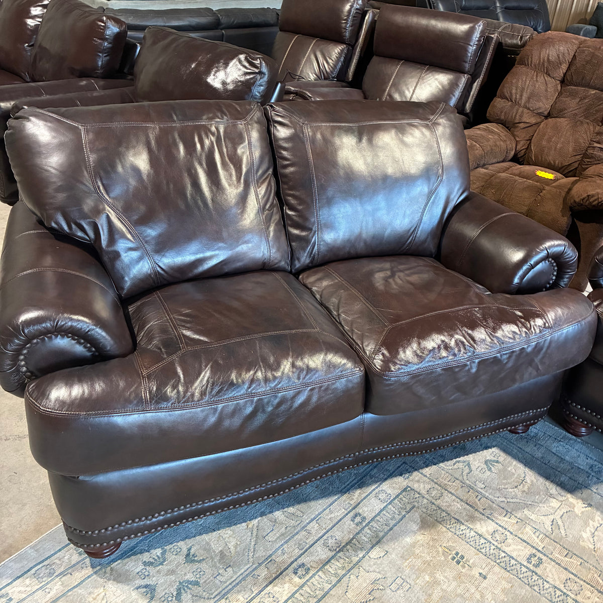 Leather Living Room Sofa Set