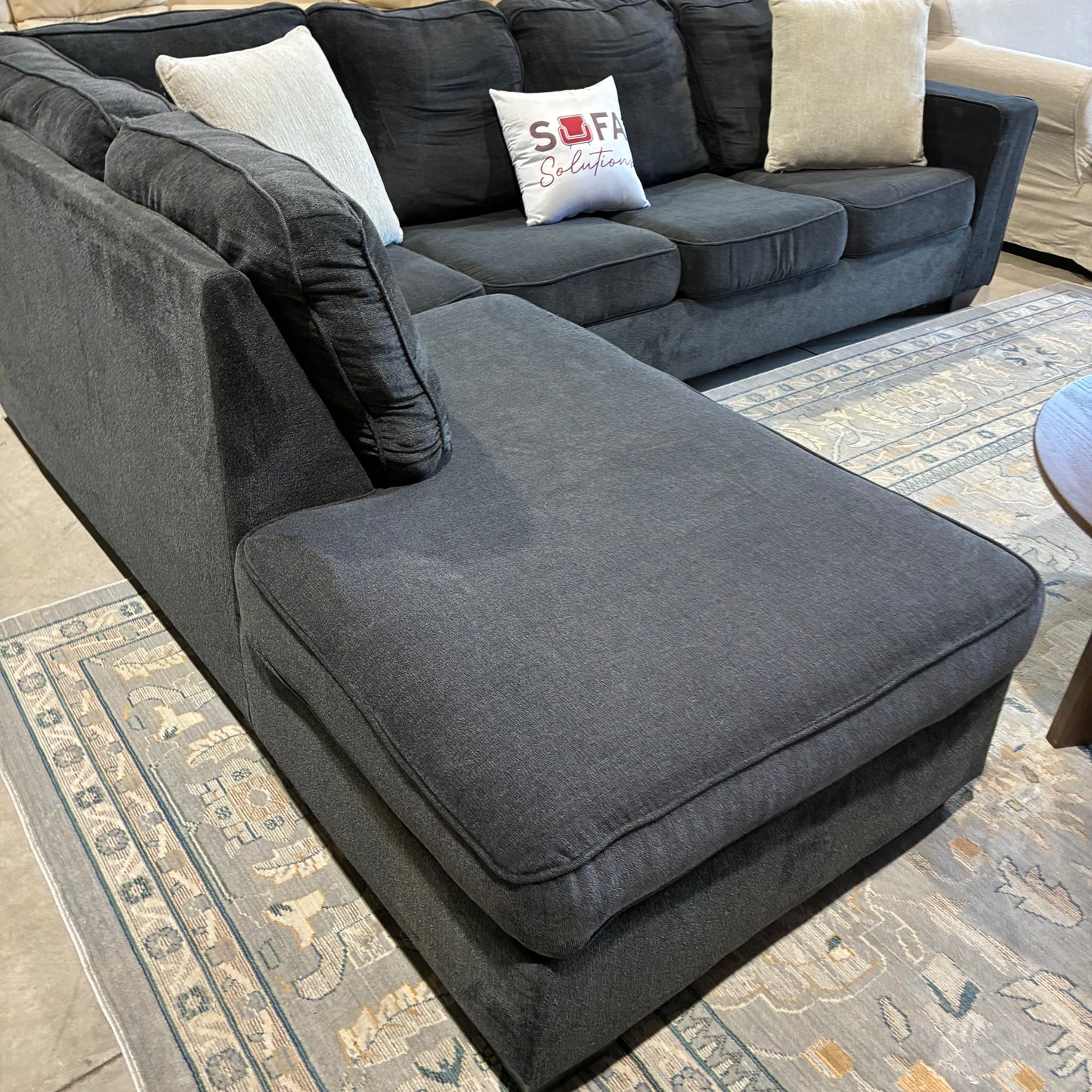 Navy Chaise Sectional