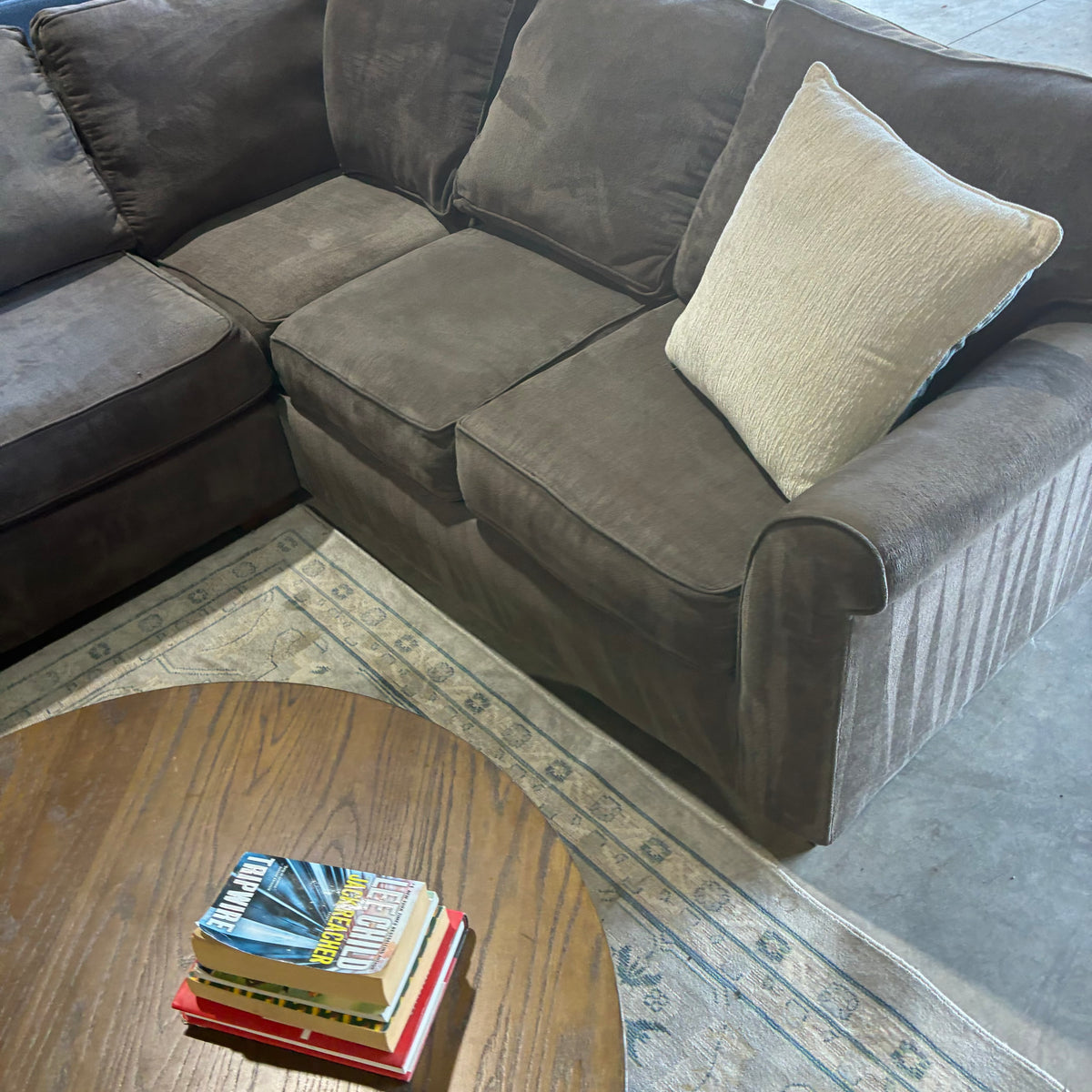 Charcoal Gray Chaise Sectional