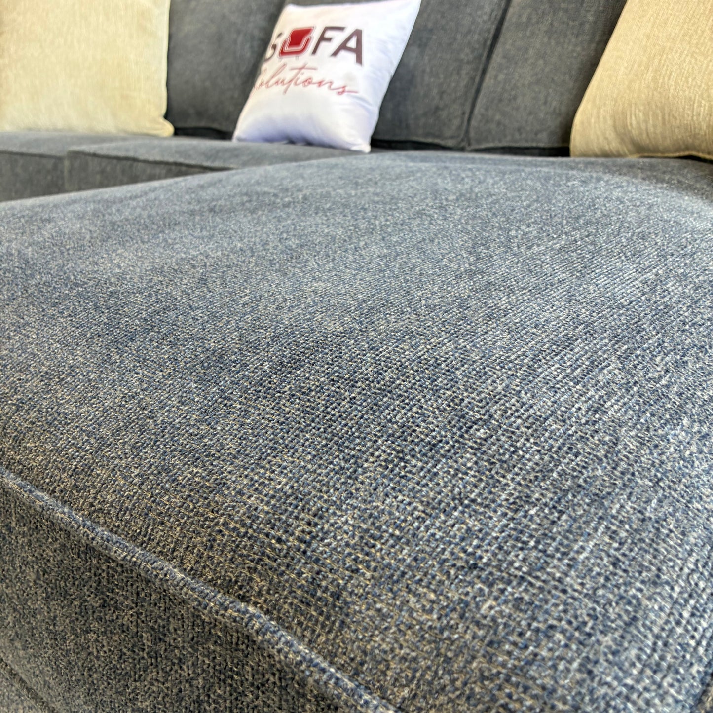 Navy Reversible Chaise Sectional