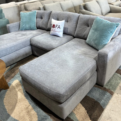 Gray Double Chaise Sectiomal