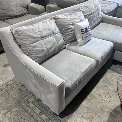 Gray Reversible Chaise Sofa