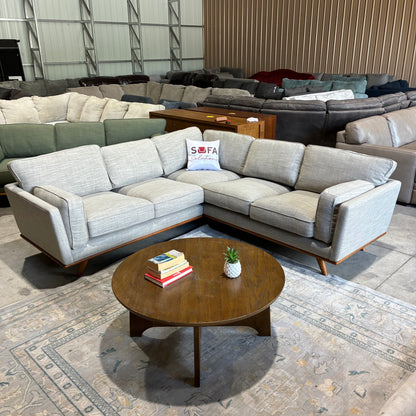 Article Timber 93” Corner Sectional Rain Cloud