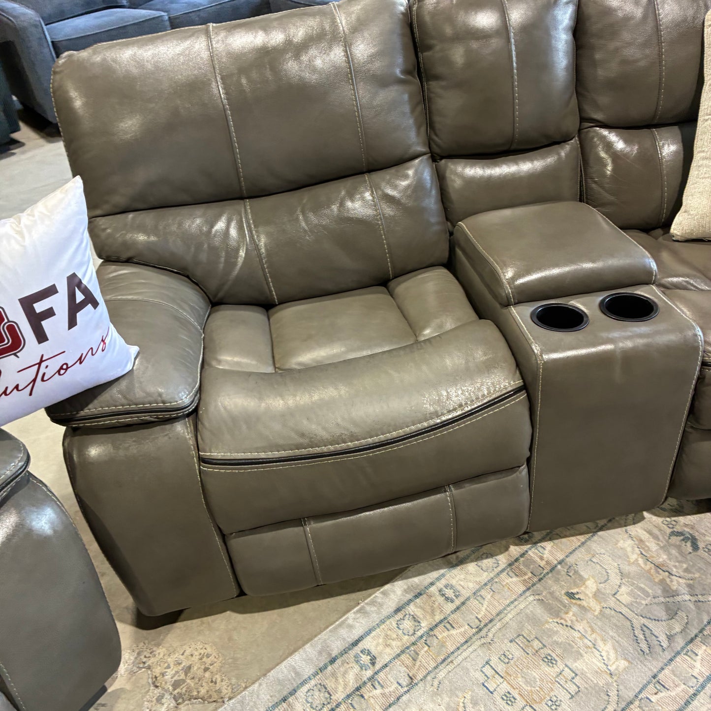 Reclining Leather Sofa Set