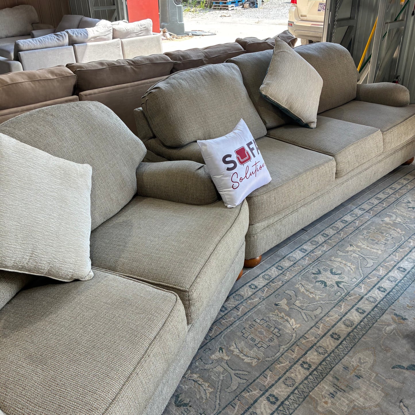Beige Sofa Set