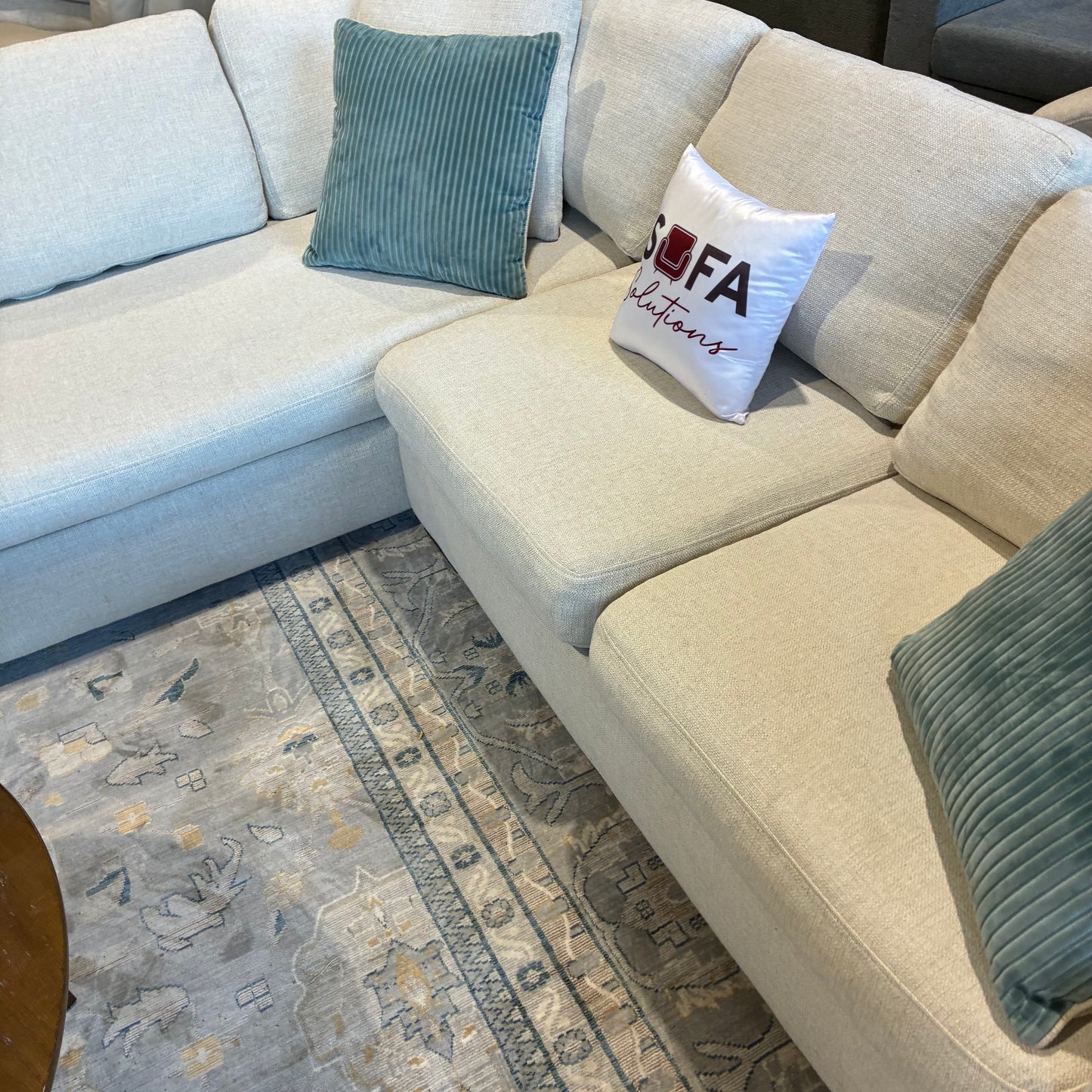 Cream Chaise Sectional
