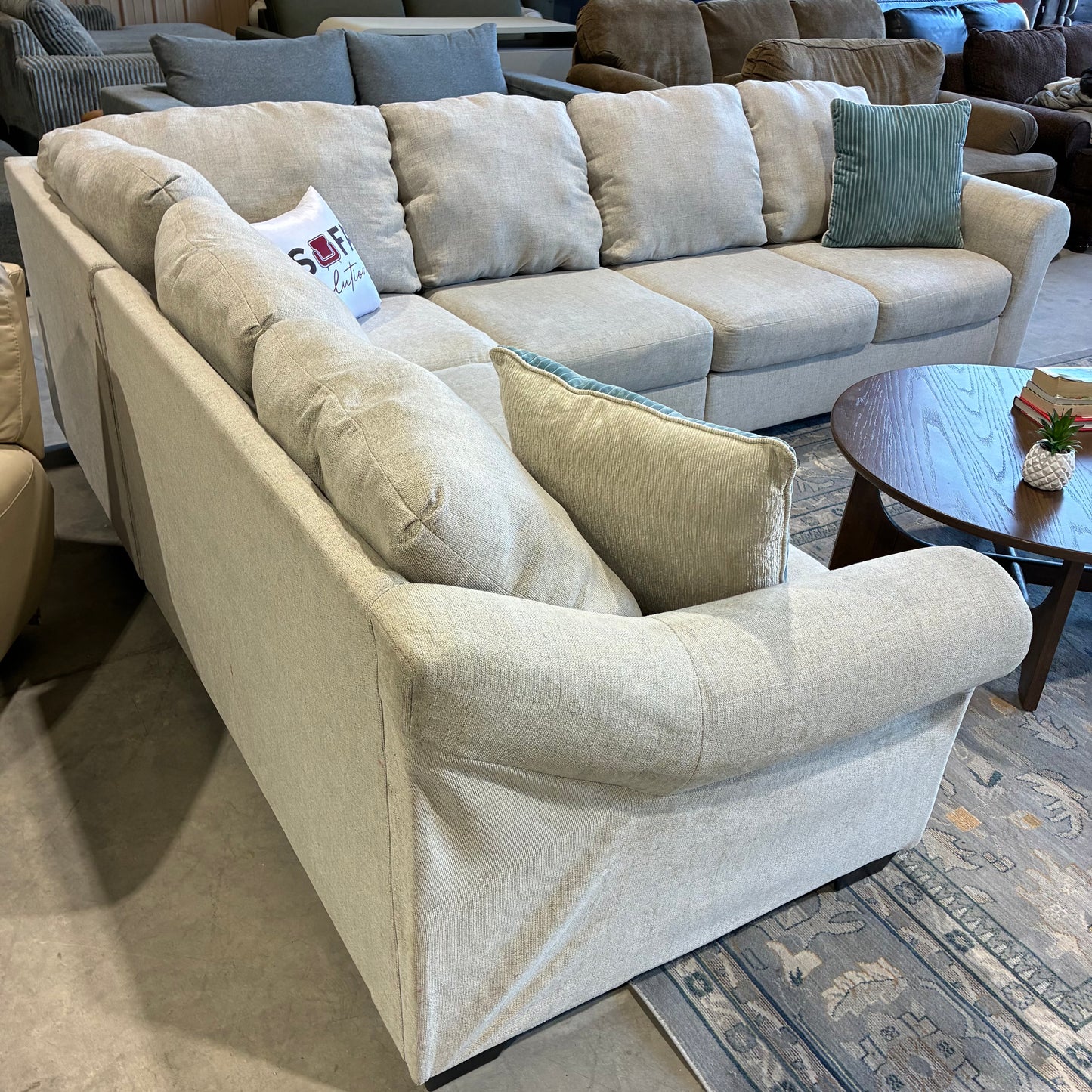 Light Gray Corner Sectional Sofa
