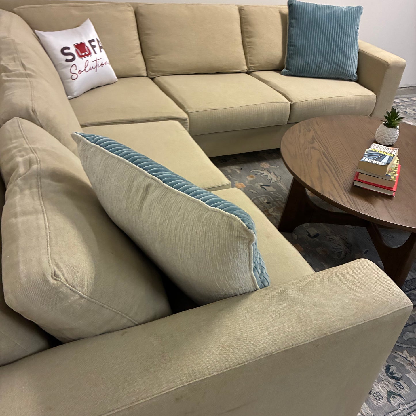Beige Corner Sectional