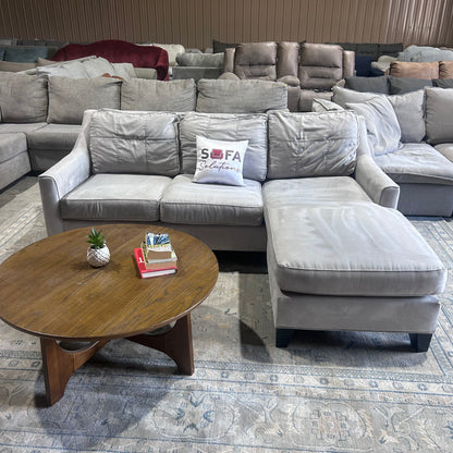Gray Reversible Chaise Sofa
