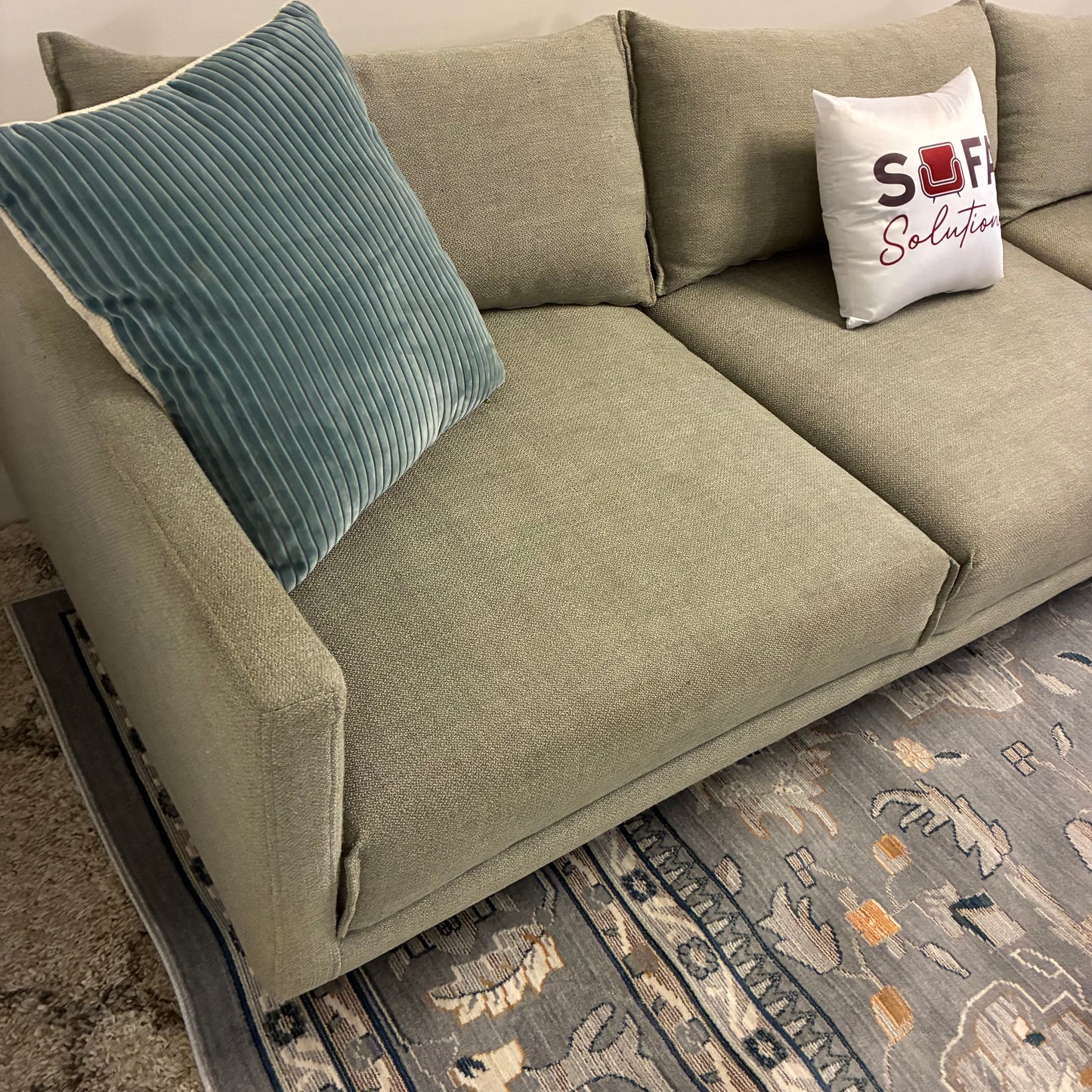 Modern Gray Sectional with Chaise