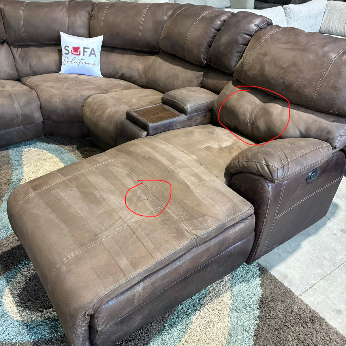 Electric Reclining Sectional