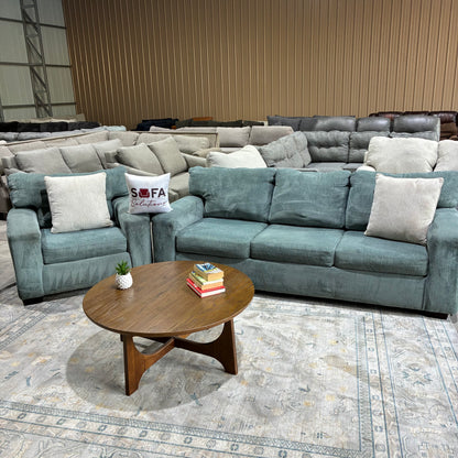 Teal Sofa Set