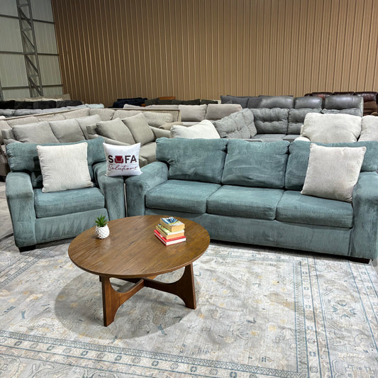 Teal Sofa Set