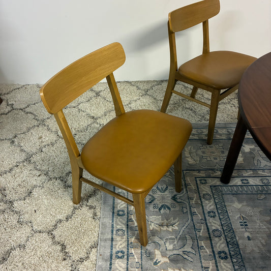 Article Ecole Leather Dining Chairs (2)