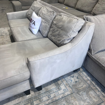 Gray Reversible Chaise Sofa
